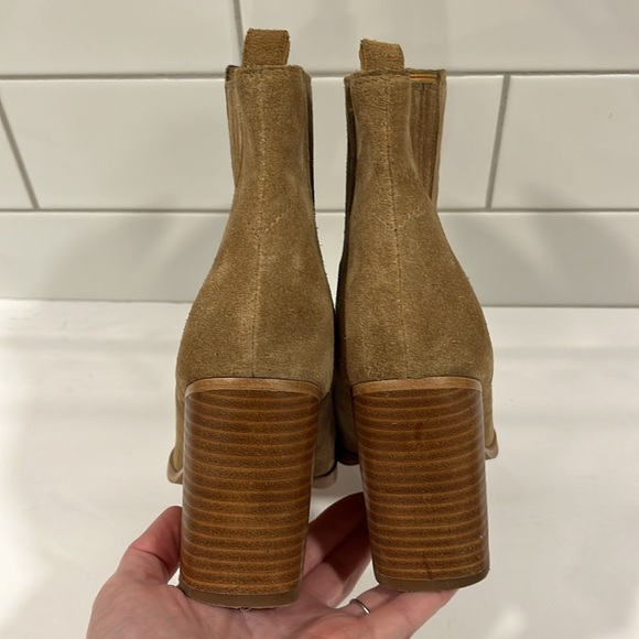 Marc Fisher Oshay Suede Pointed Toe Booties - Picture 2 of 7